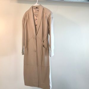 Long leather coat